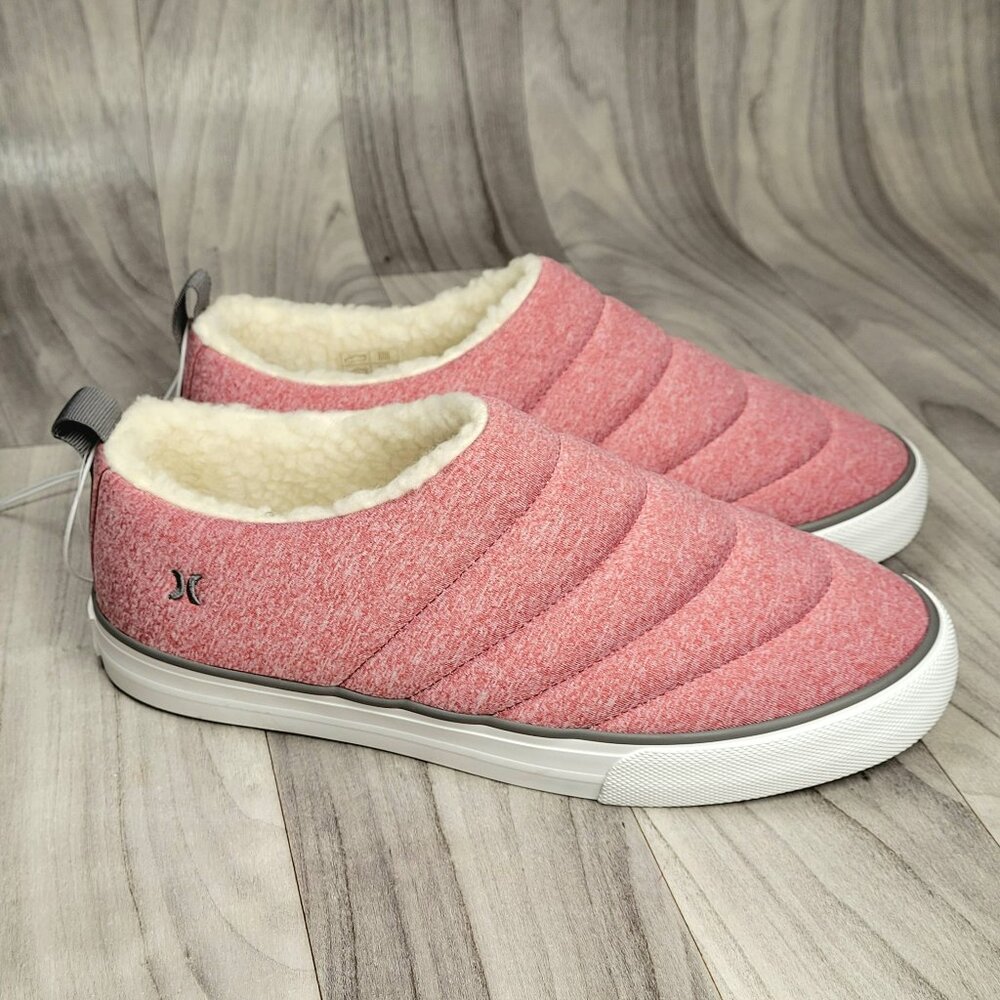 Hurley ARLO Puff W Womens Size 8 Slip-on Red Clog Slip On Loafers Shoes